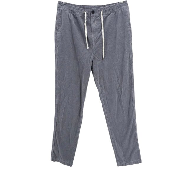 VUORI Optimist Corduroy Pants Gray Elastic Waist Drawstring Men's XL - Picture 1 of 7